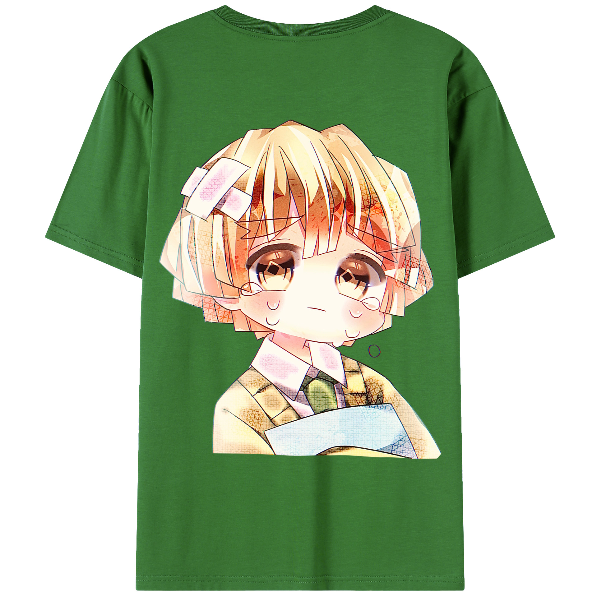 （画像用） 鬼滅の刃（きめつのやいば）我妻 善逸／あがつま ぜんいつ Agatsuma Zenitsu レディース半袖Tシャツ(バックプリント)